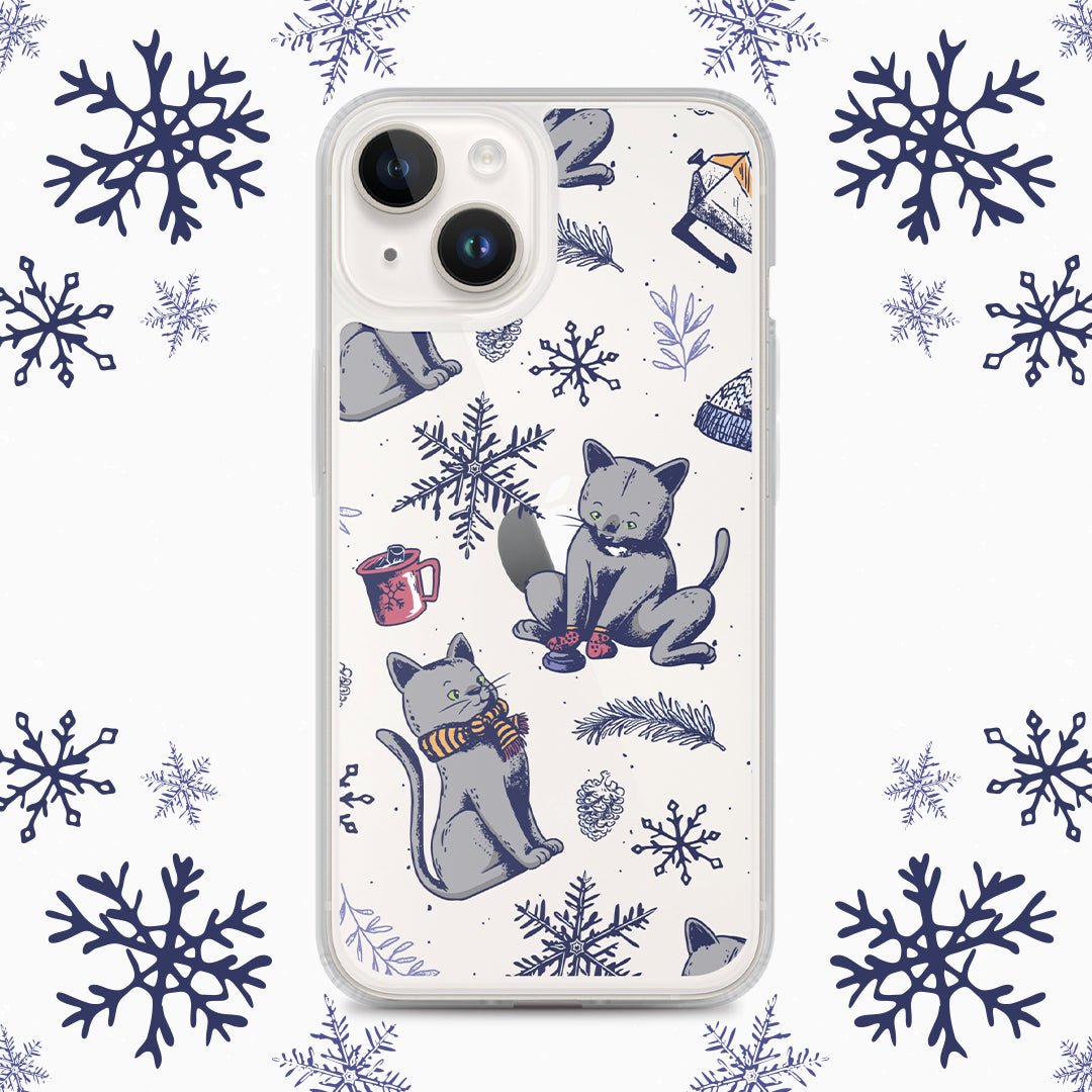 Winter Seasonal Clear Case for iPhone