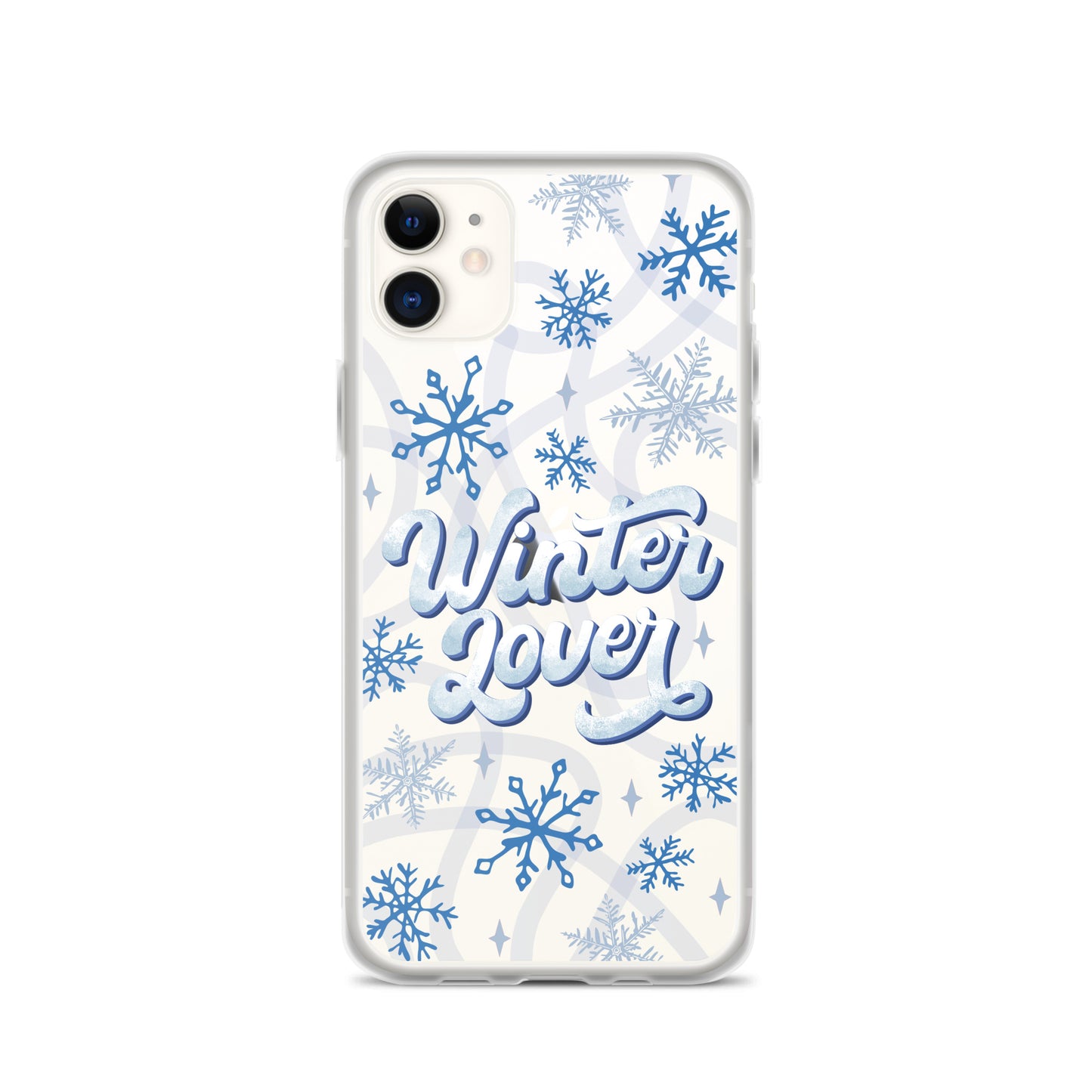 Winter Lover Clear Case for iPhone