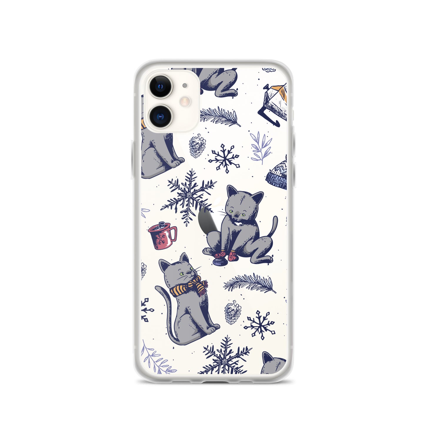 Winter Seasonal Clear Case for iPhone