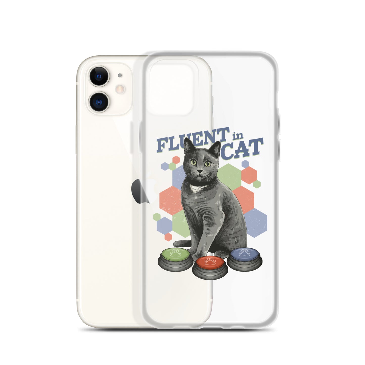 Fluent in Cat Clear Case for iPhone