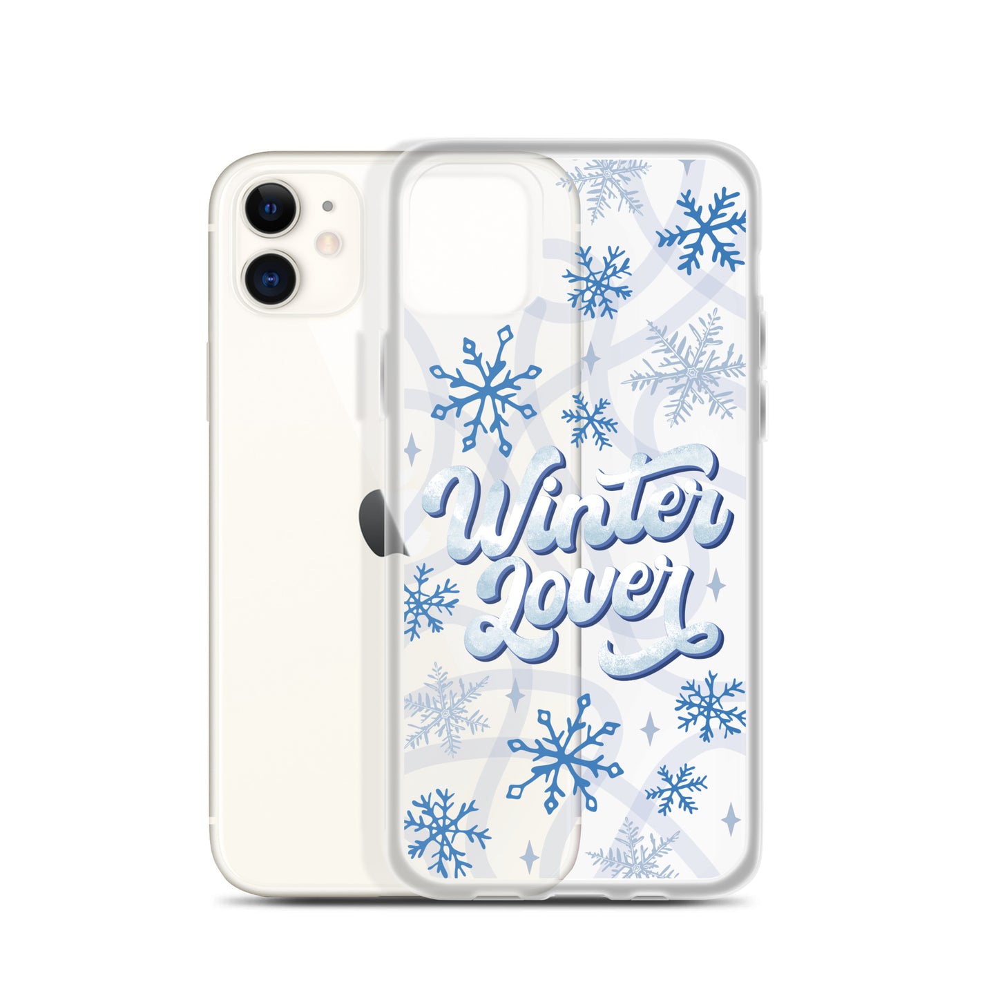 Winter Lover Clear Case for iPhone