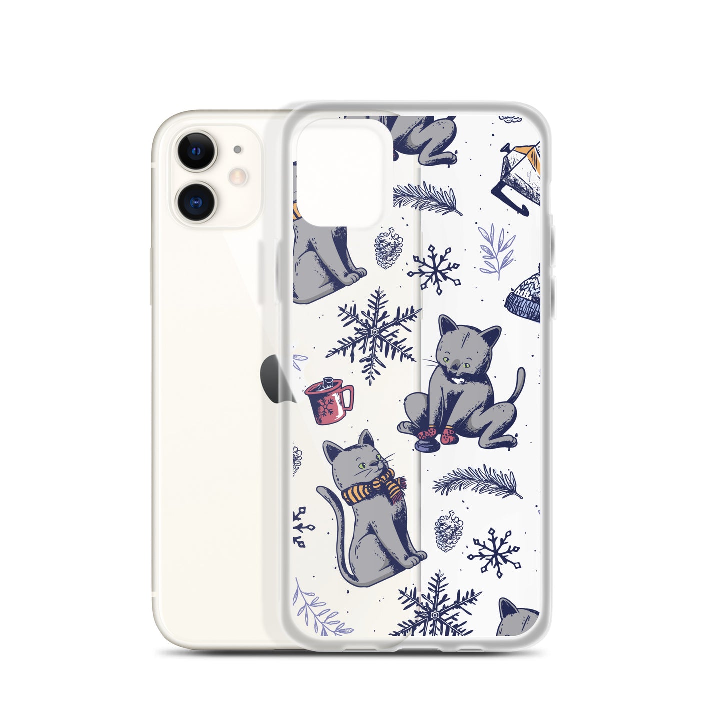 Winter Seasonal Clear Case for iPhone