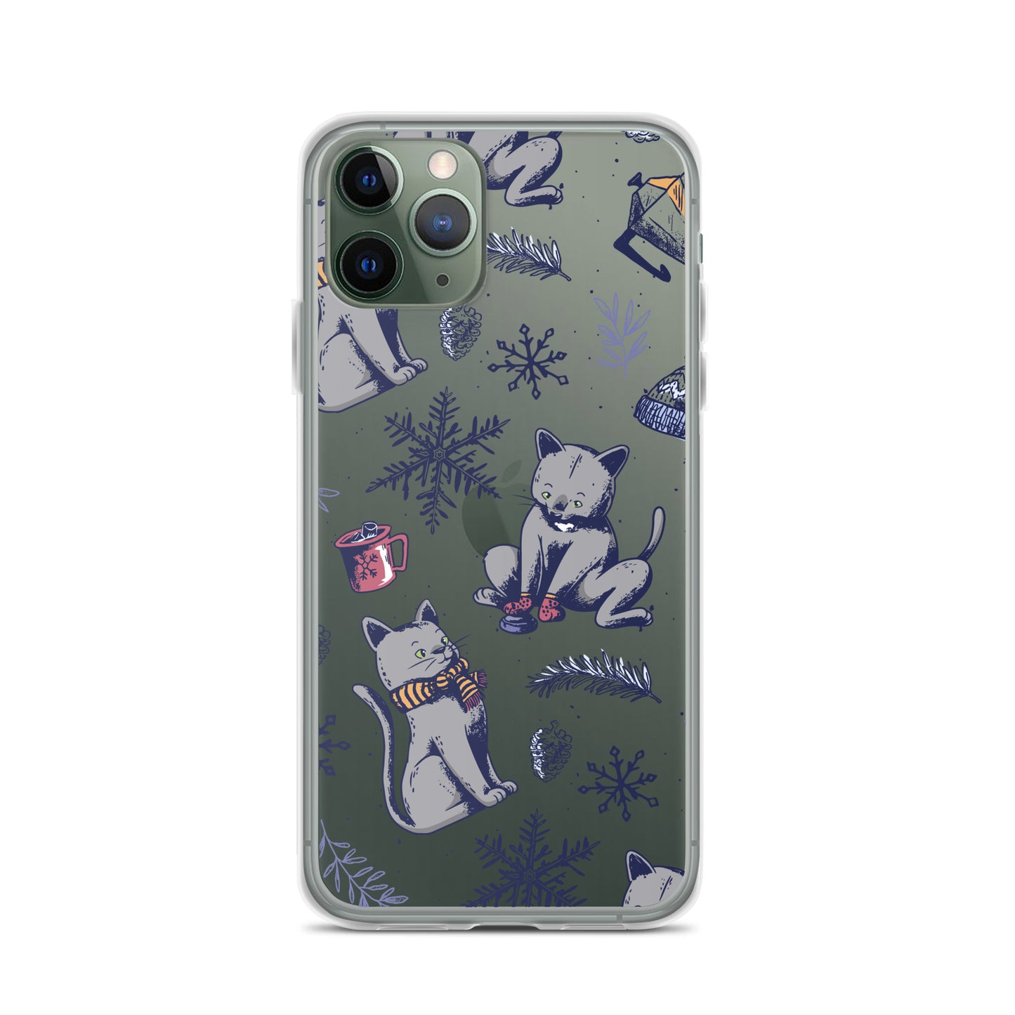 Winter Seasonal Clear Case for iPhone