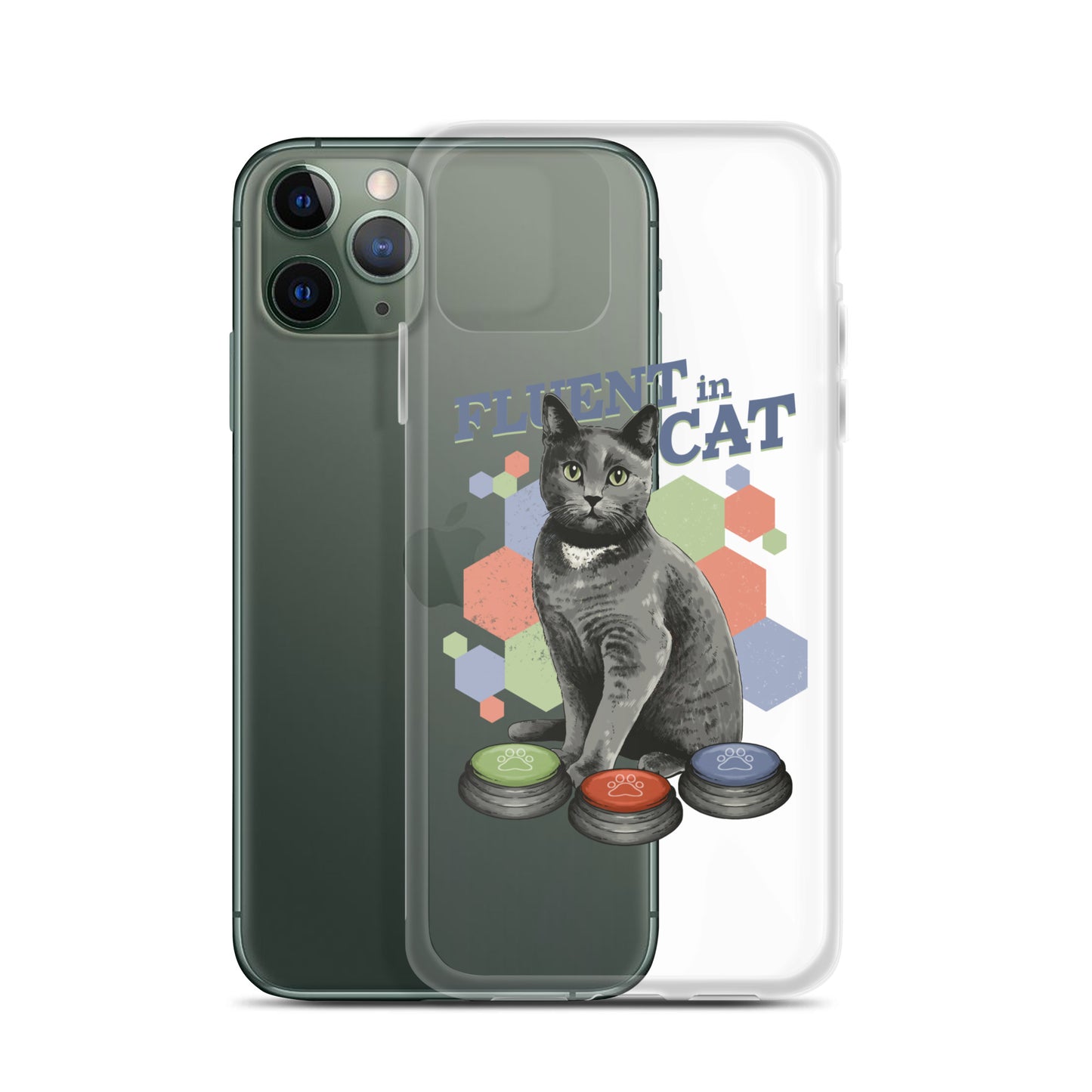 Fluent in Cat Clear Case for iPhone