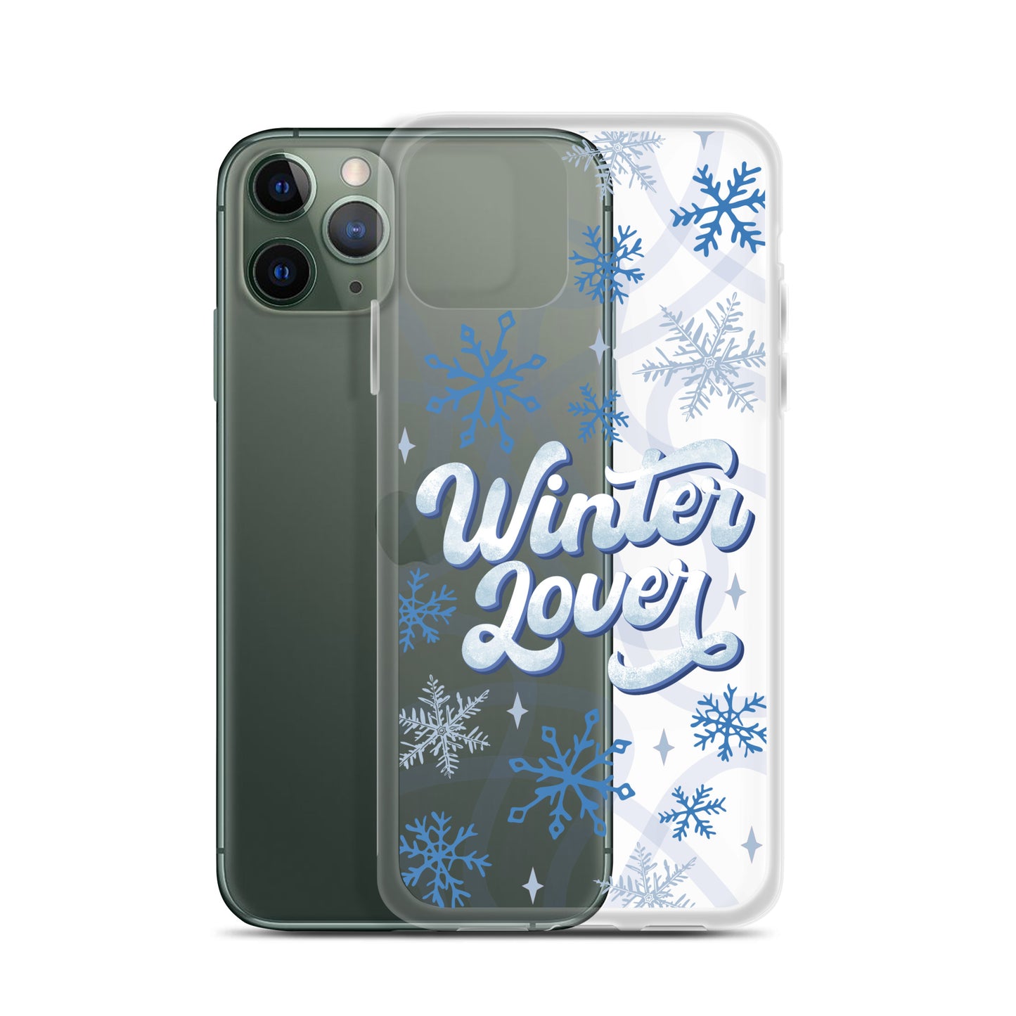 Winter Lover Clear Case for iPhone