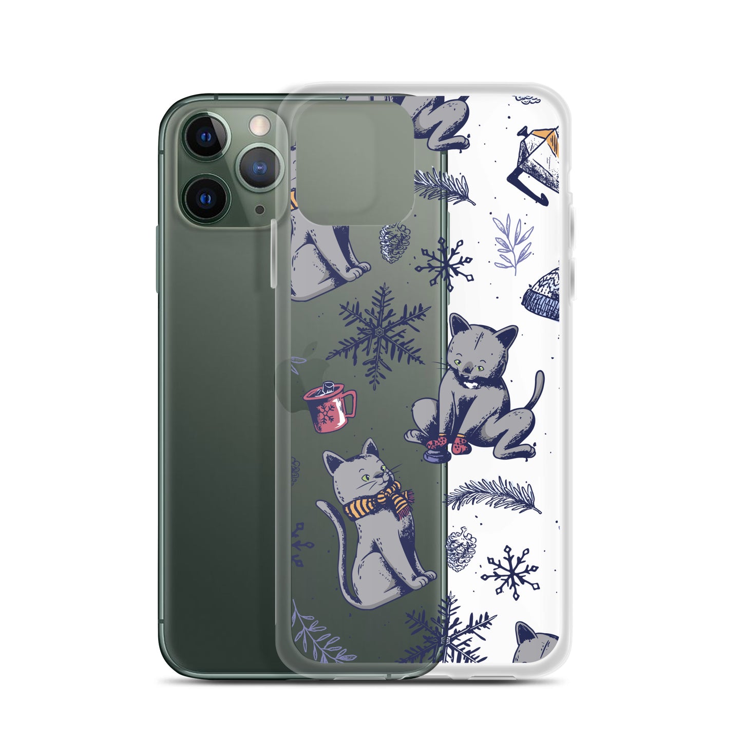 Winter Seasonal Clear Case for iPhone