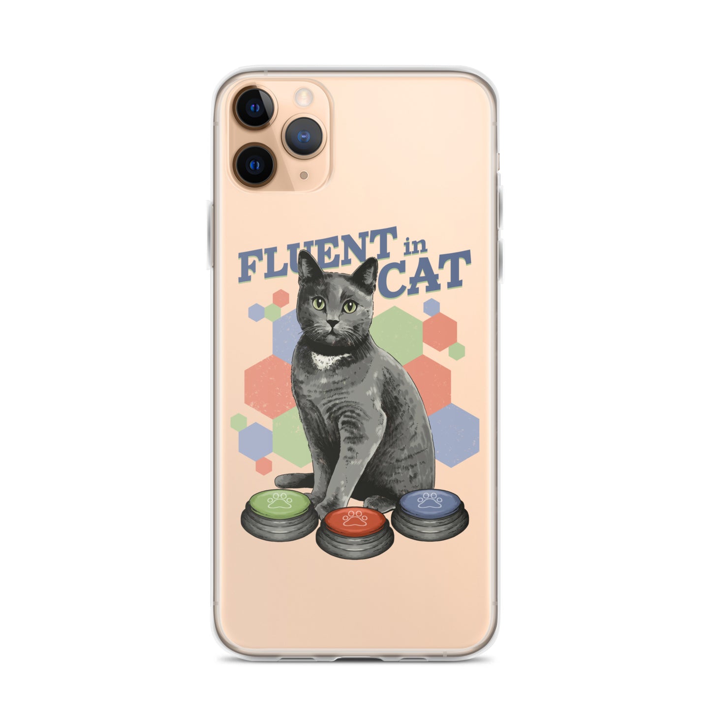 Fluent in Cat Clear Case for iPhone