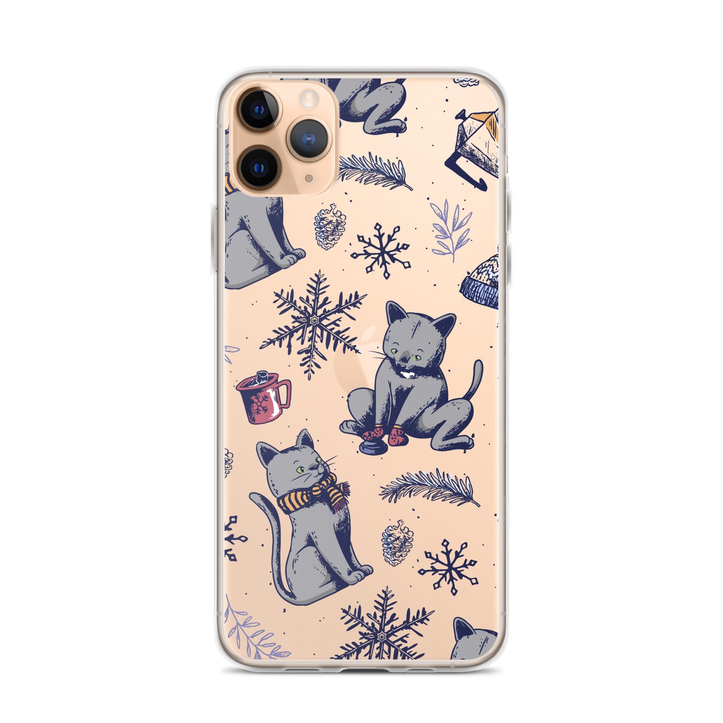 Winter Seasonal Clear Case for iPhone