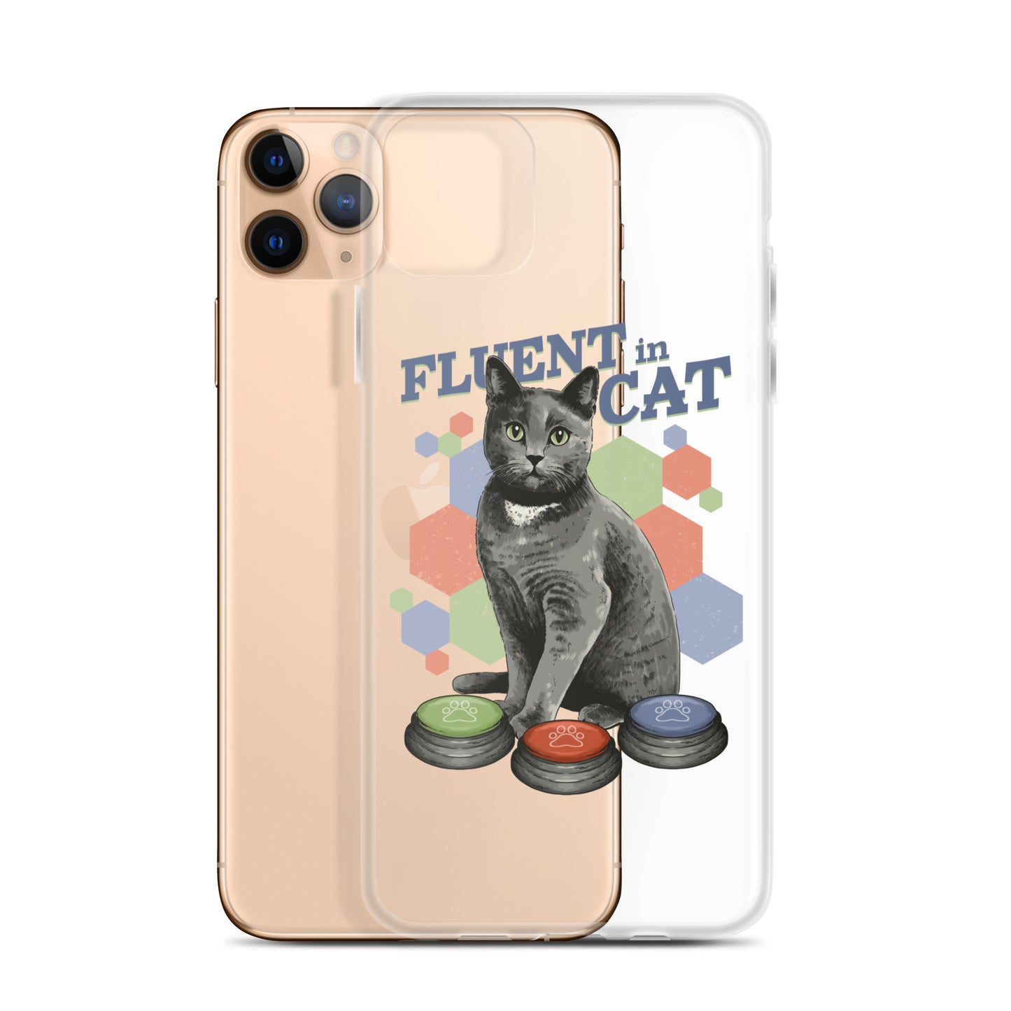 Fluent in Cat Clear Case for iPhone