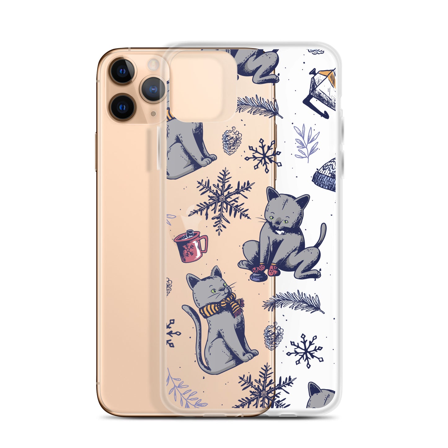 Winter Seasonal Clear Case for iPhone