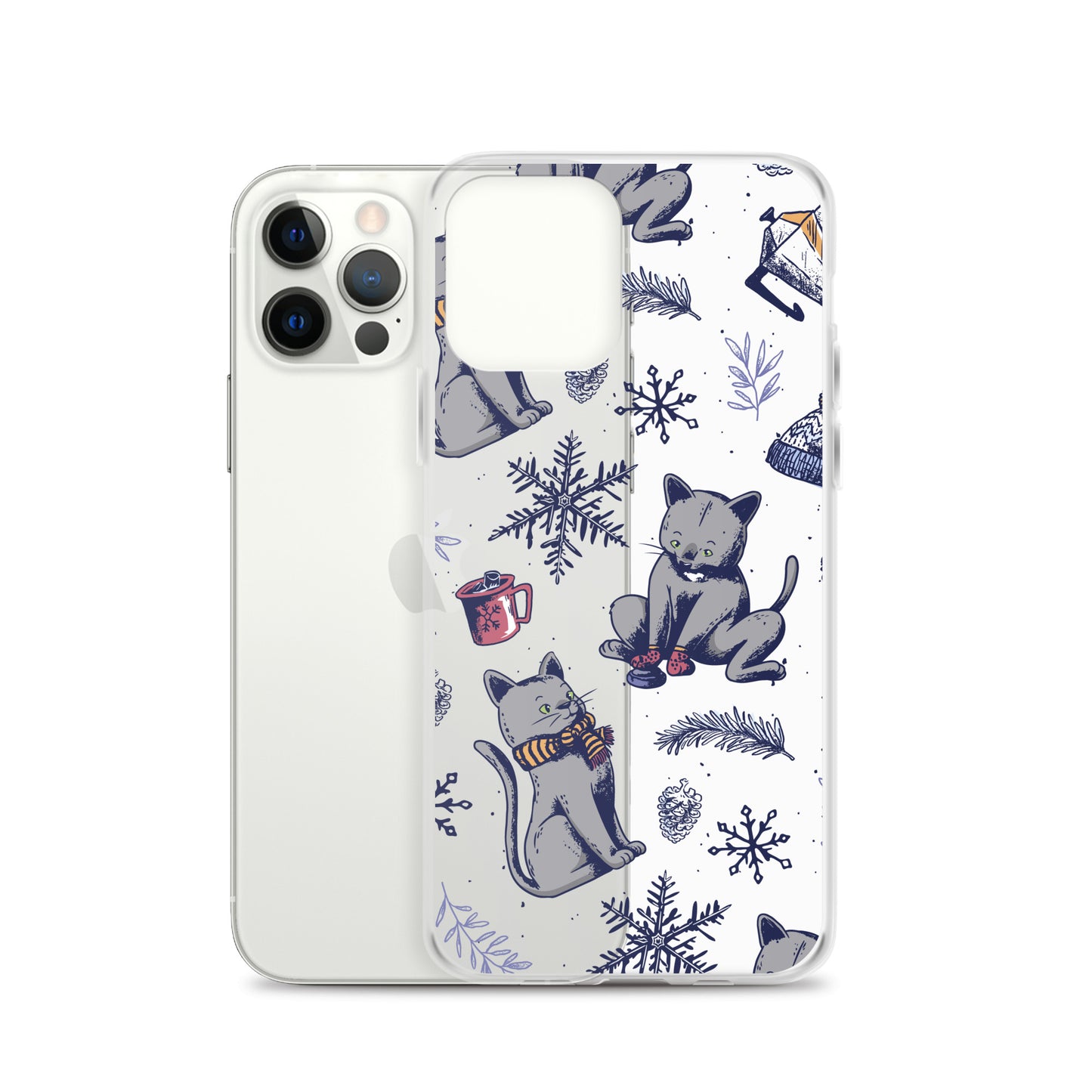 Winter Seasonal Clear Case for iPhone