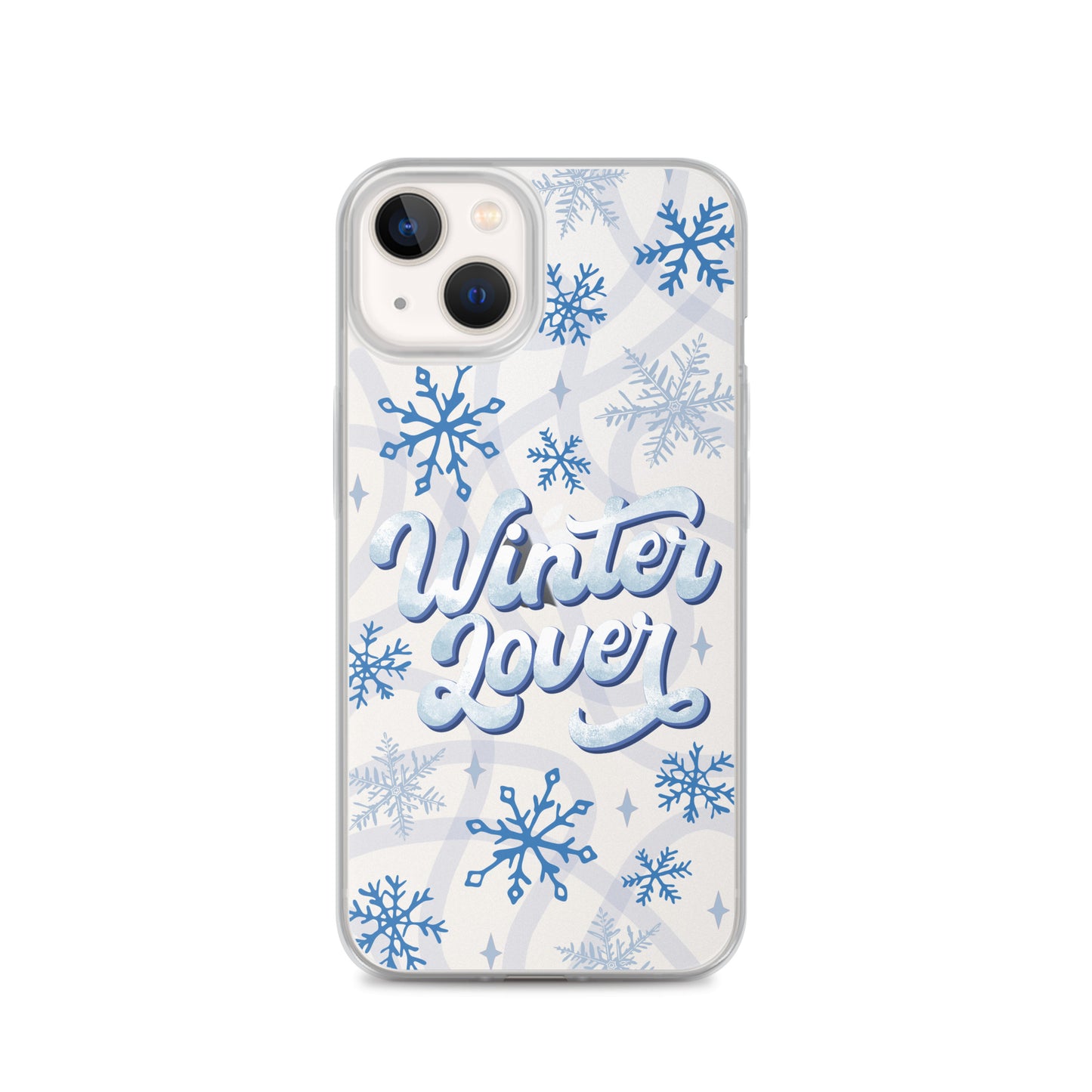 Winter Lover Clear Case for iPhone