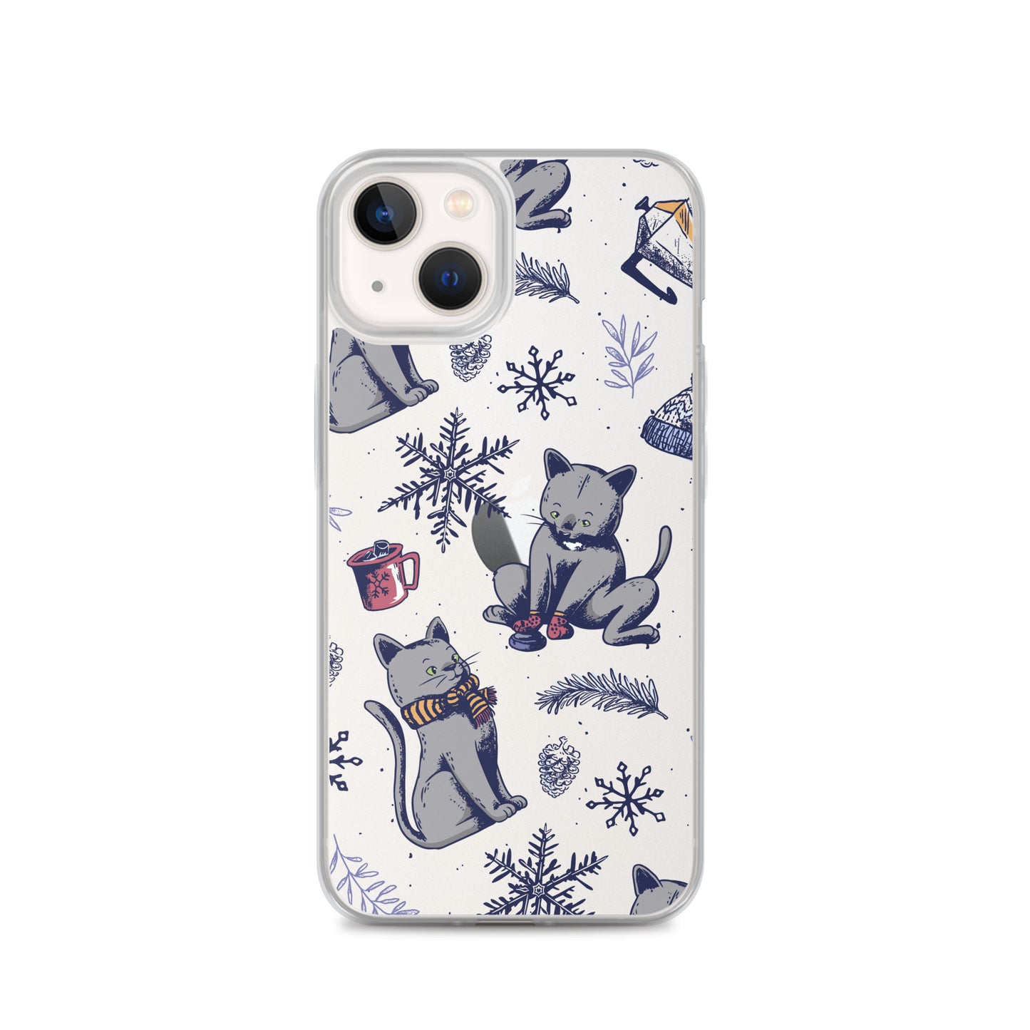 Winter Seasonal Clear Case for iPhone