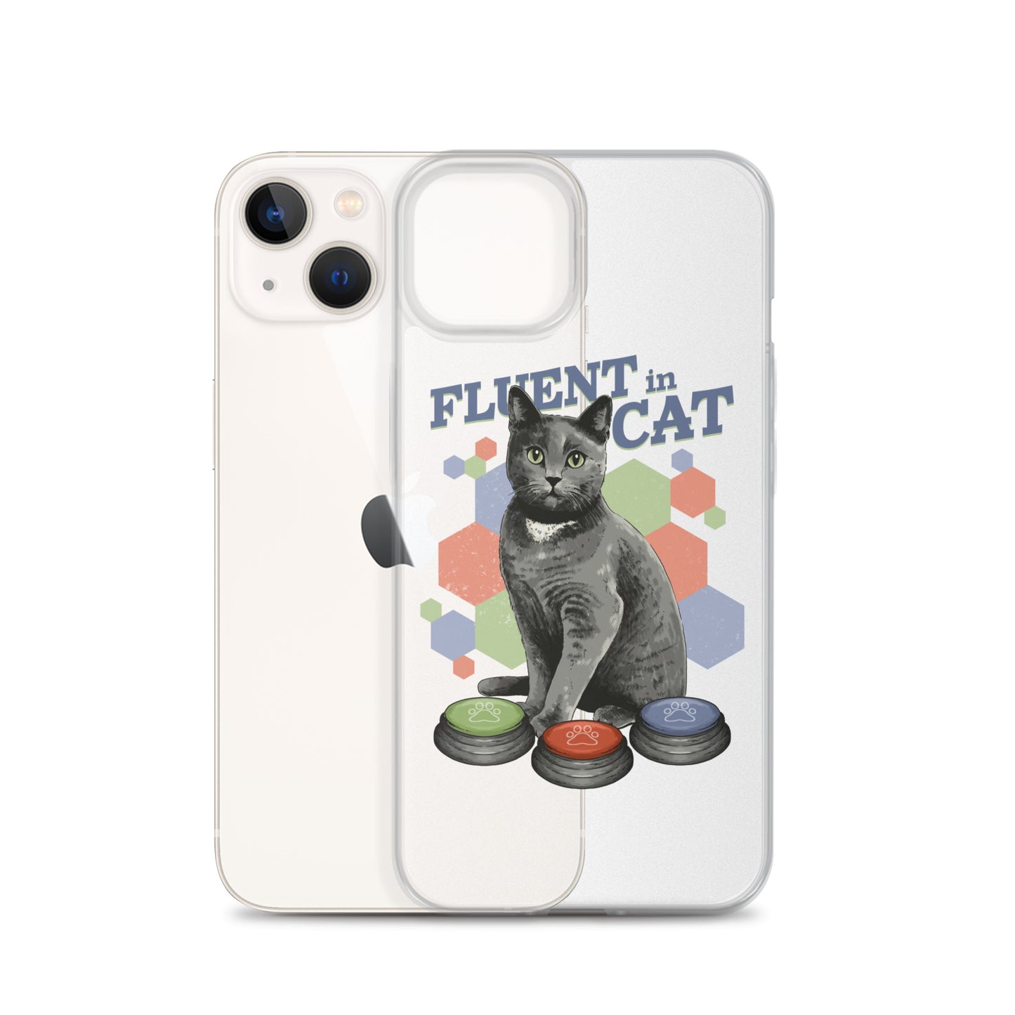 Fluent in Cat Clear Case for iPhone