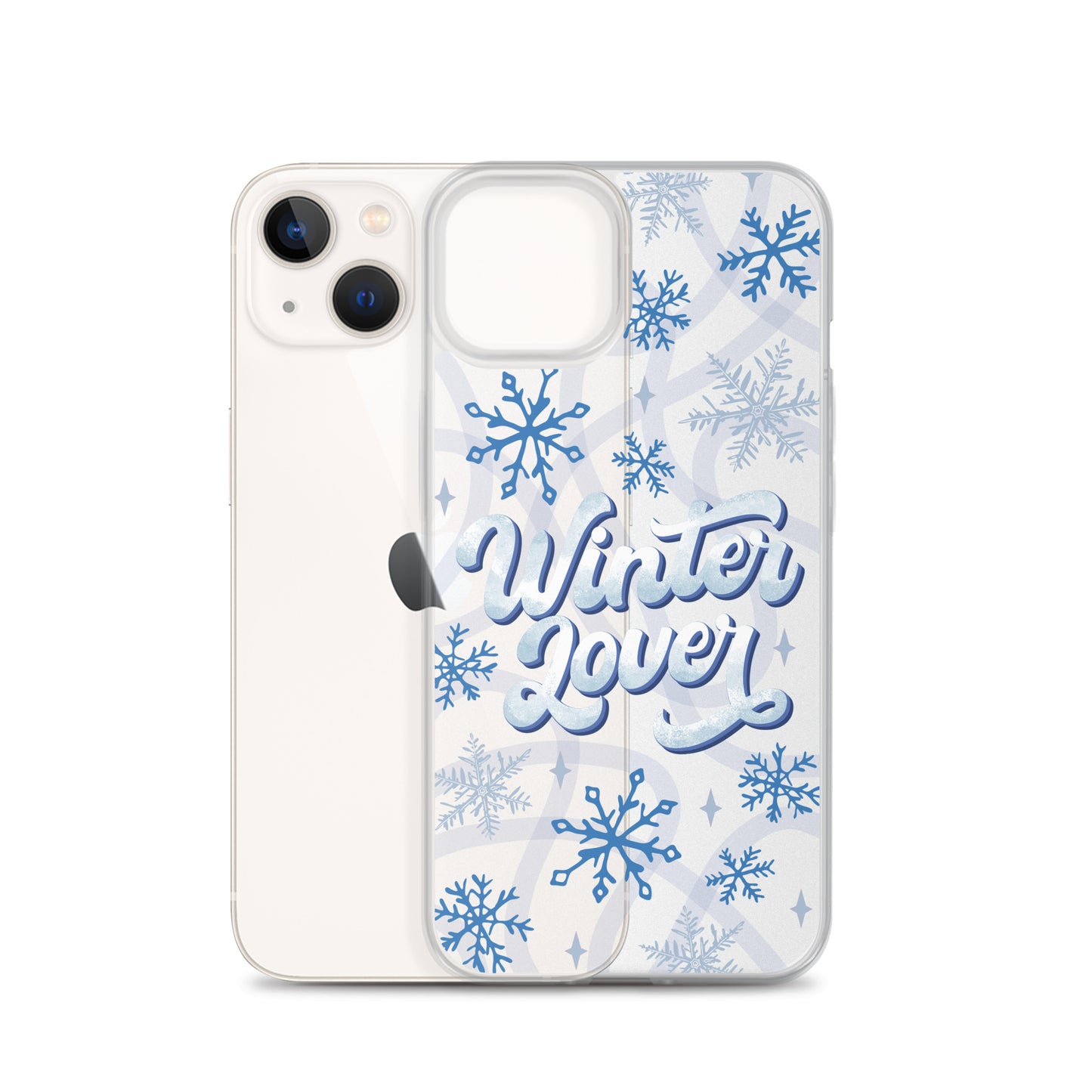 Winter Lover Clear Case for iPhone