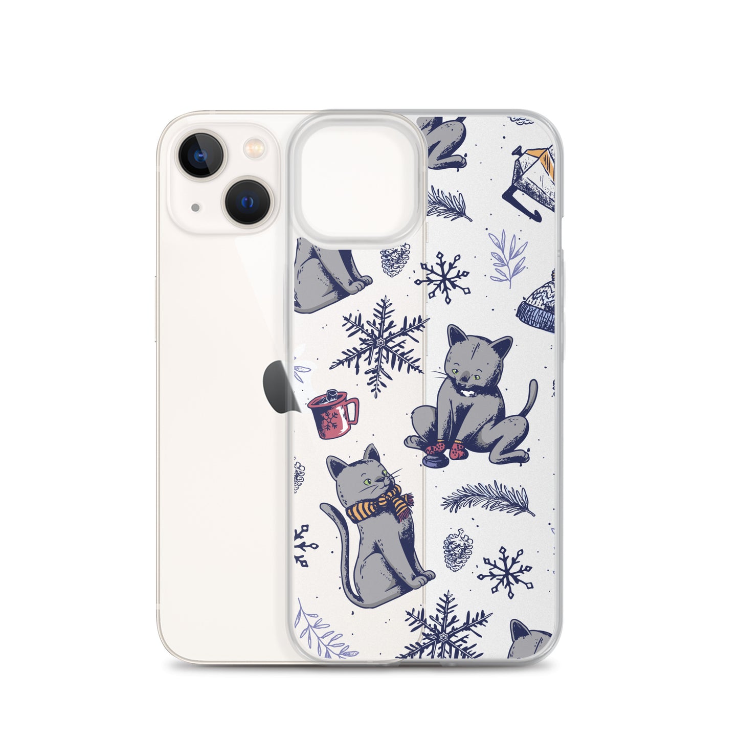 Winter Seasonal Clear Case for iPhone