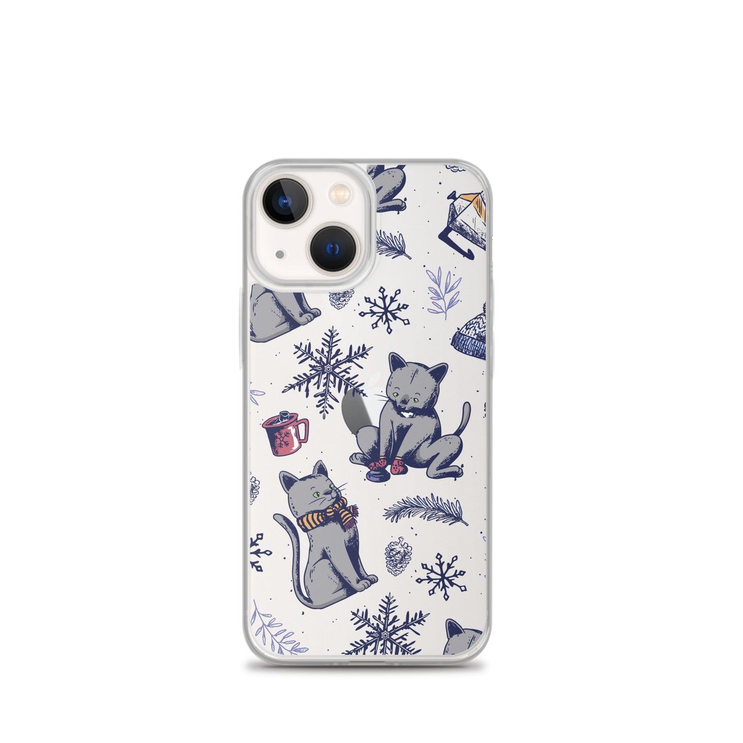 Winter Seasonal Clear Case for iPhone