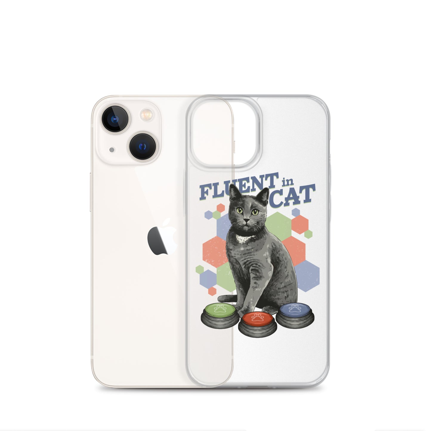 Fluent in Cat Clear Case for iPhone