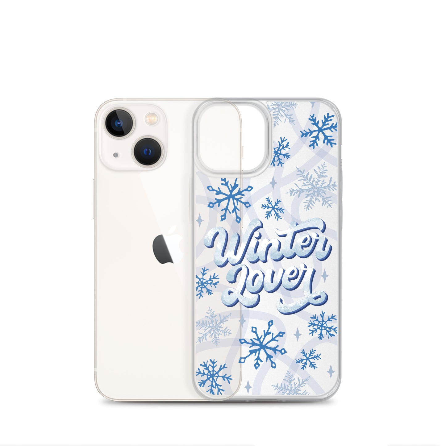 Winter Lover Clear Case for iPhone