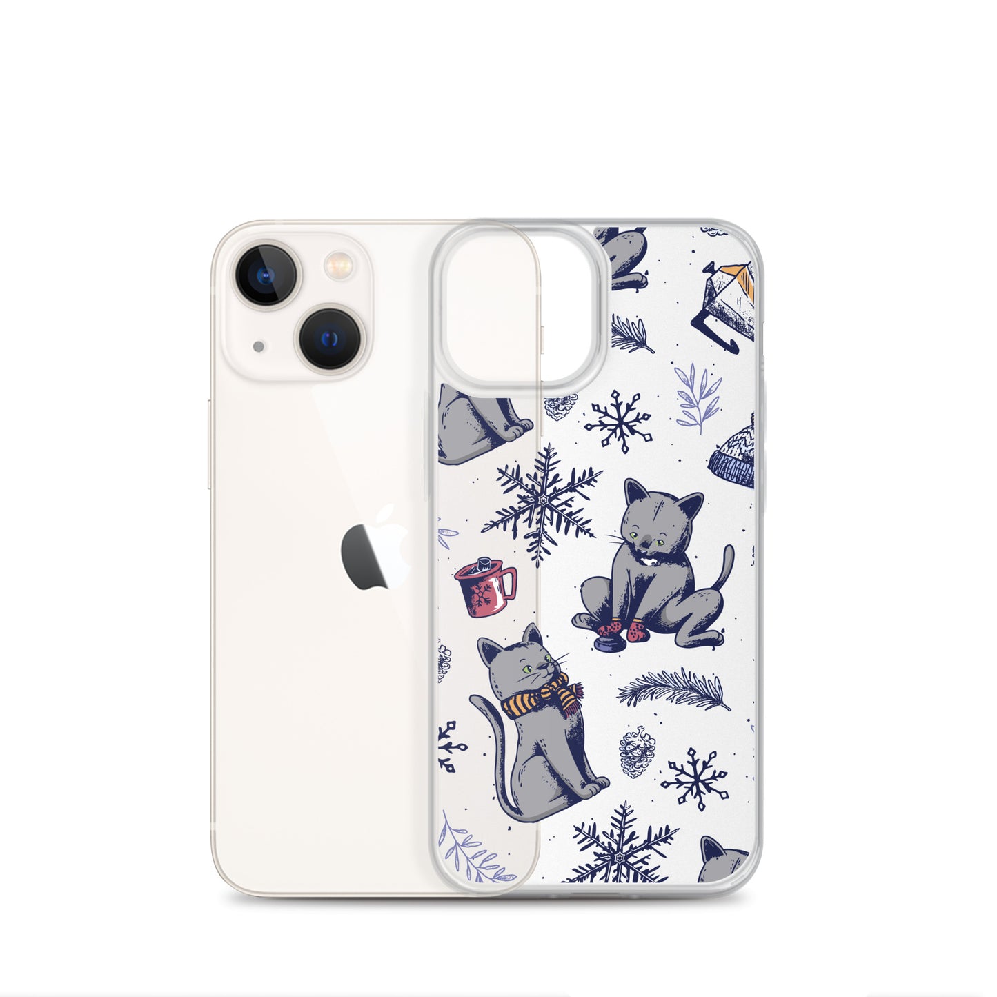 Winter Seasonal Clear Case for iPhone