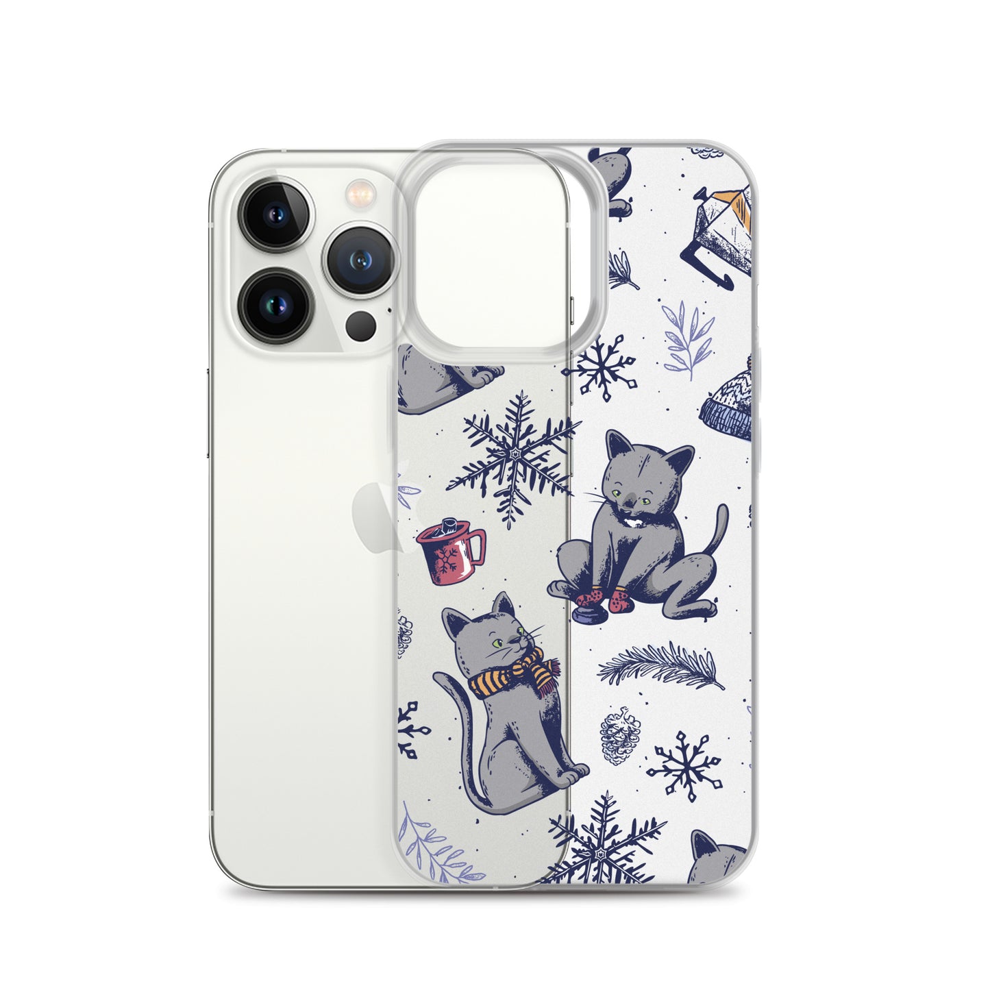 Winter Seasonal Clear Case for iPhone