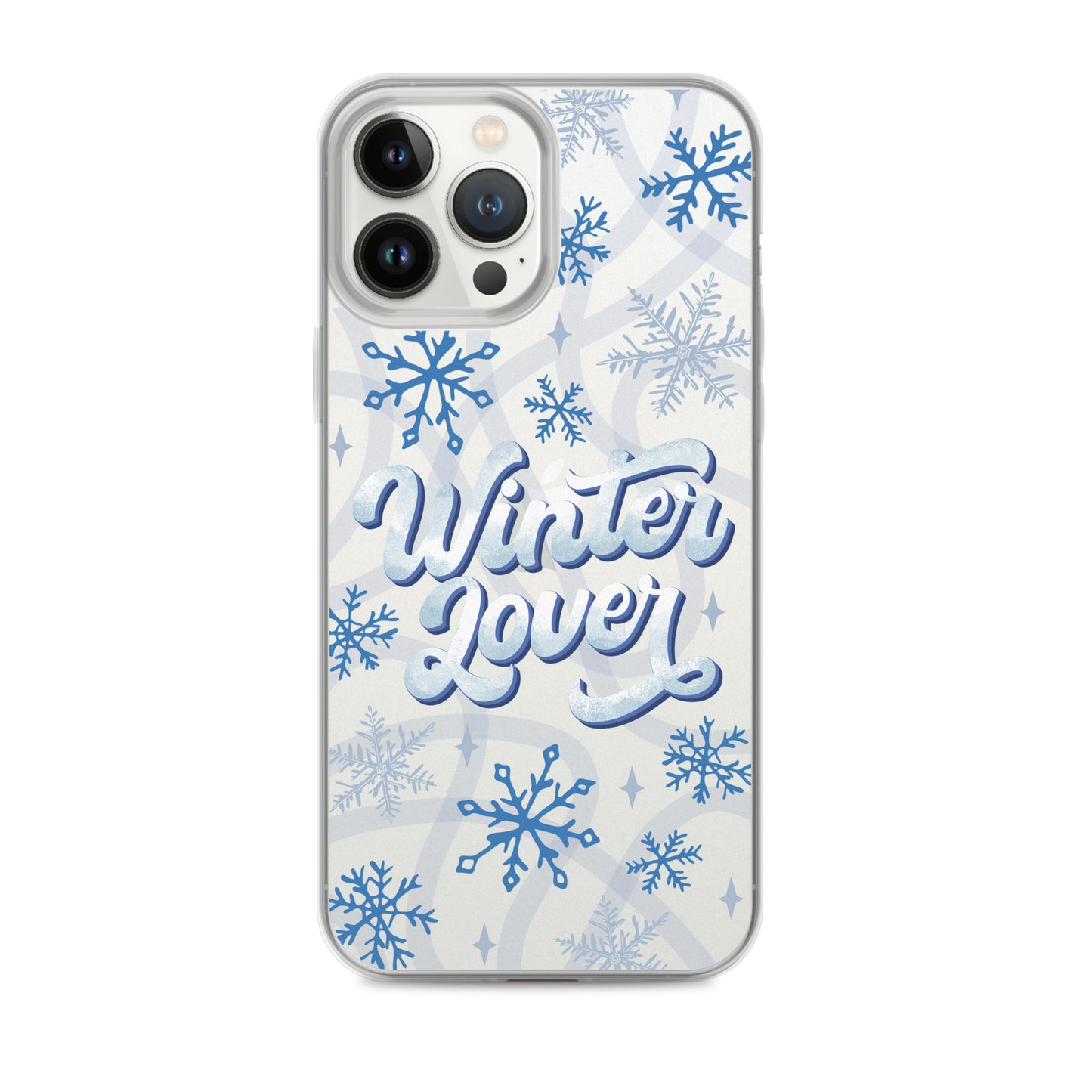 Winter Lover Clear Case for iPhone