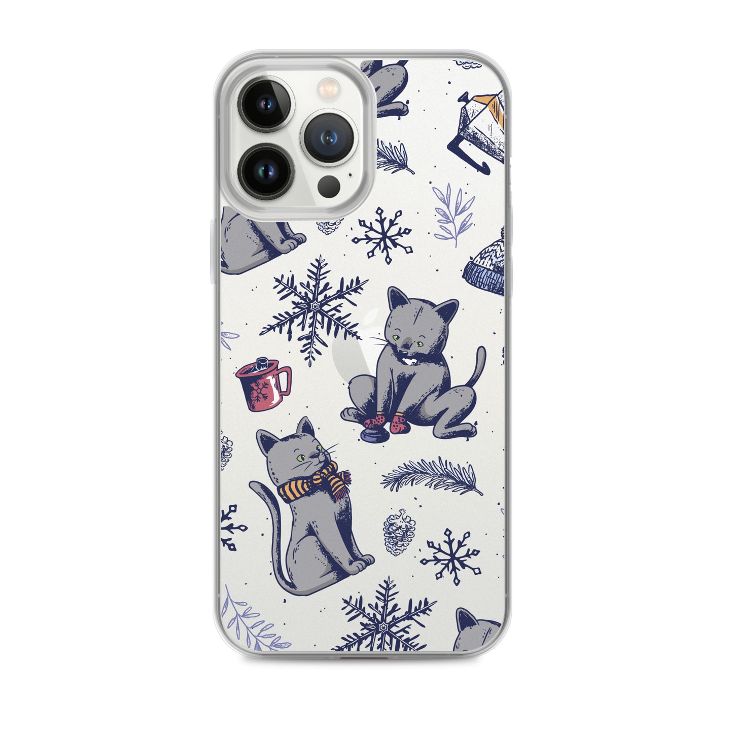 Winter Seasonal Clear Case for iPhone