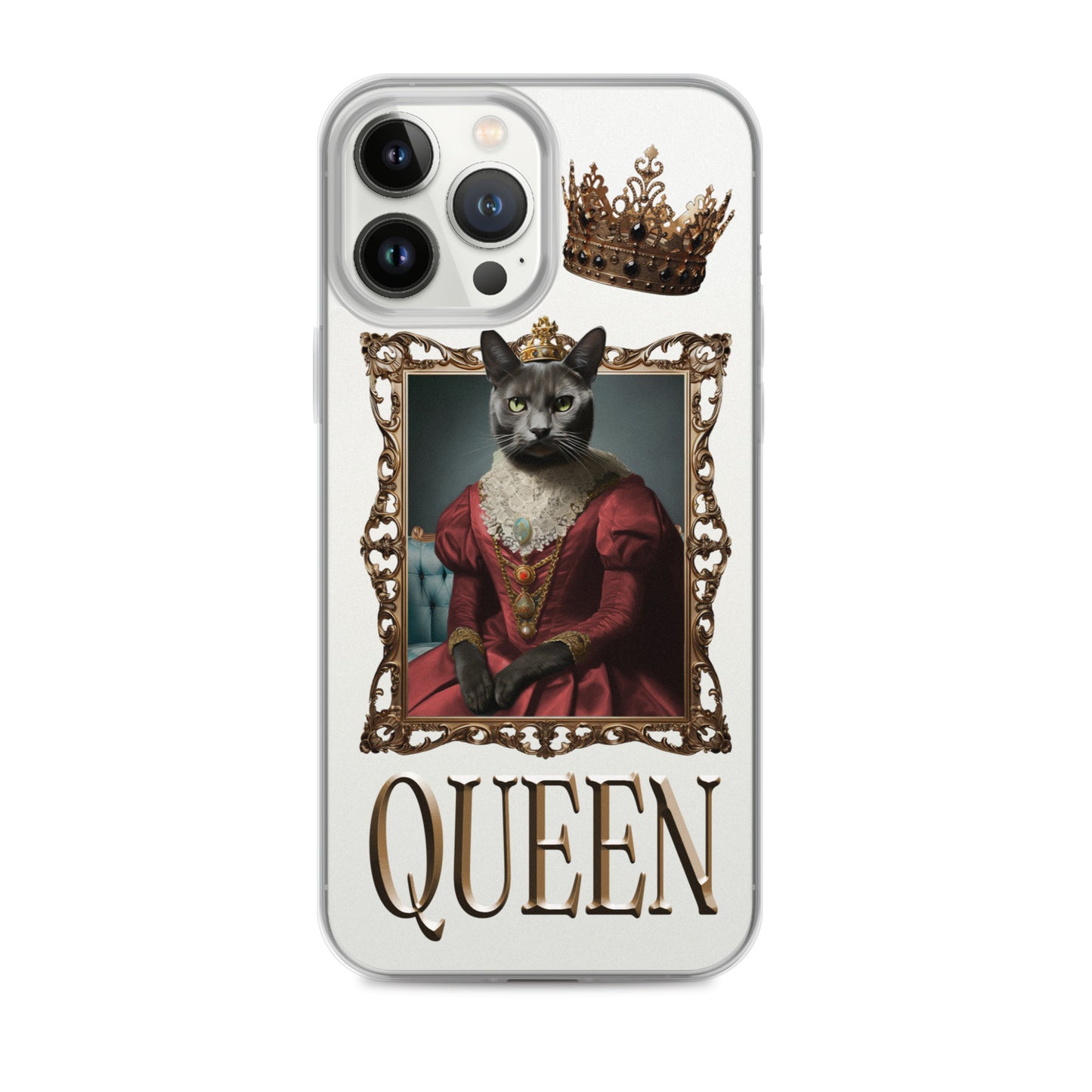 Queen Winter Clear Case for iPhone