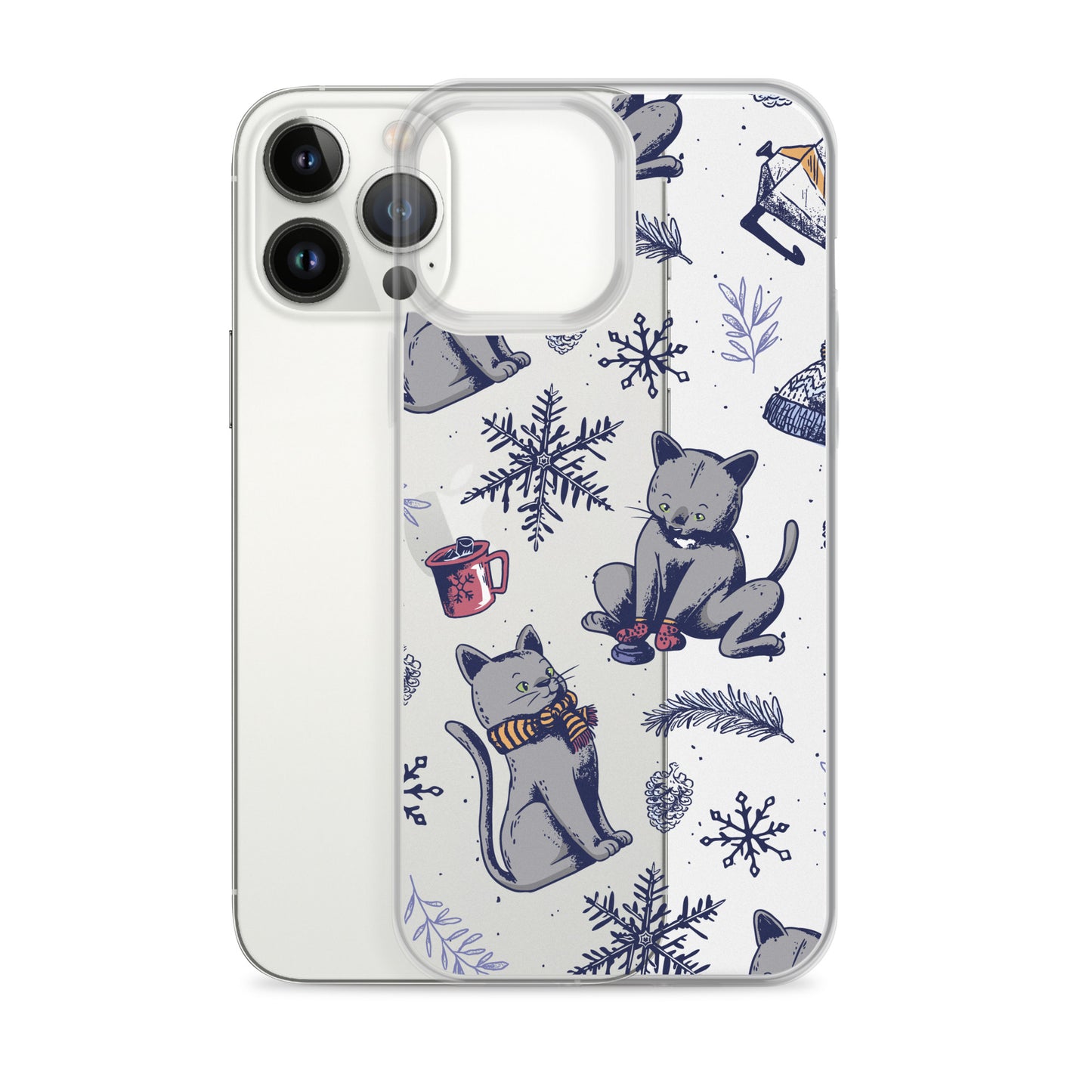 Winter Seasonal Clear Case for iPhone