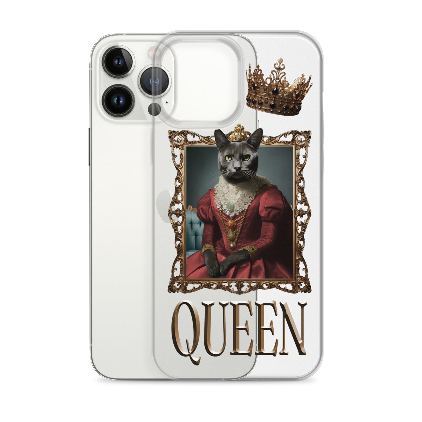 Queen Winter Clear Case for iPhone