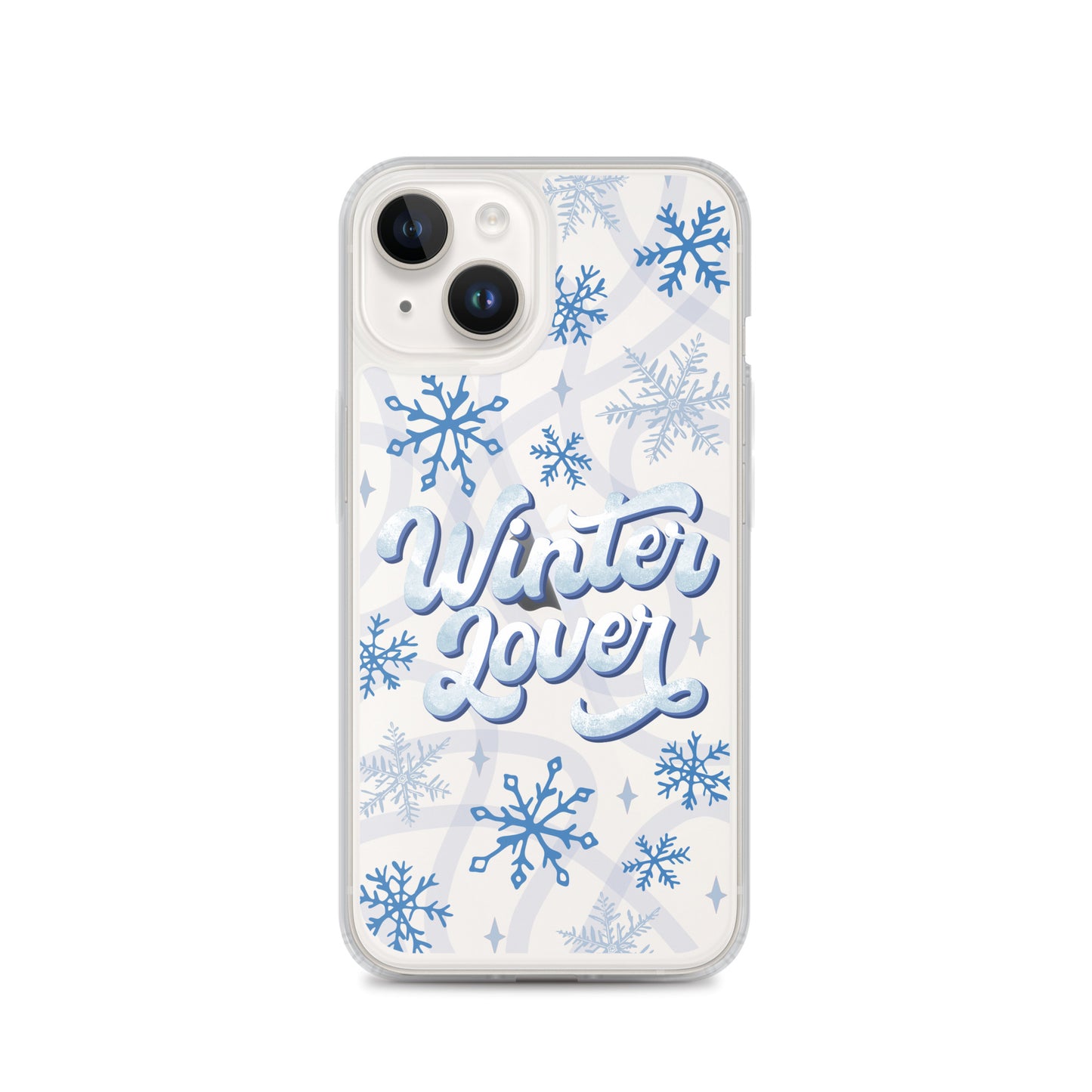 Winter Lover Clear Case for iPhone