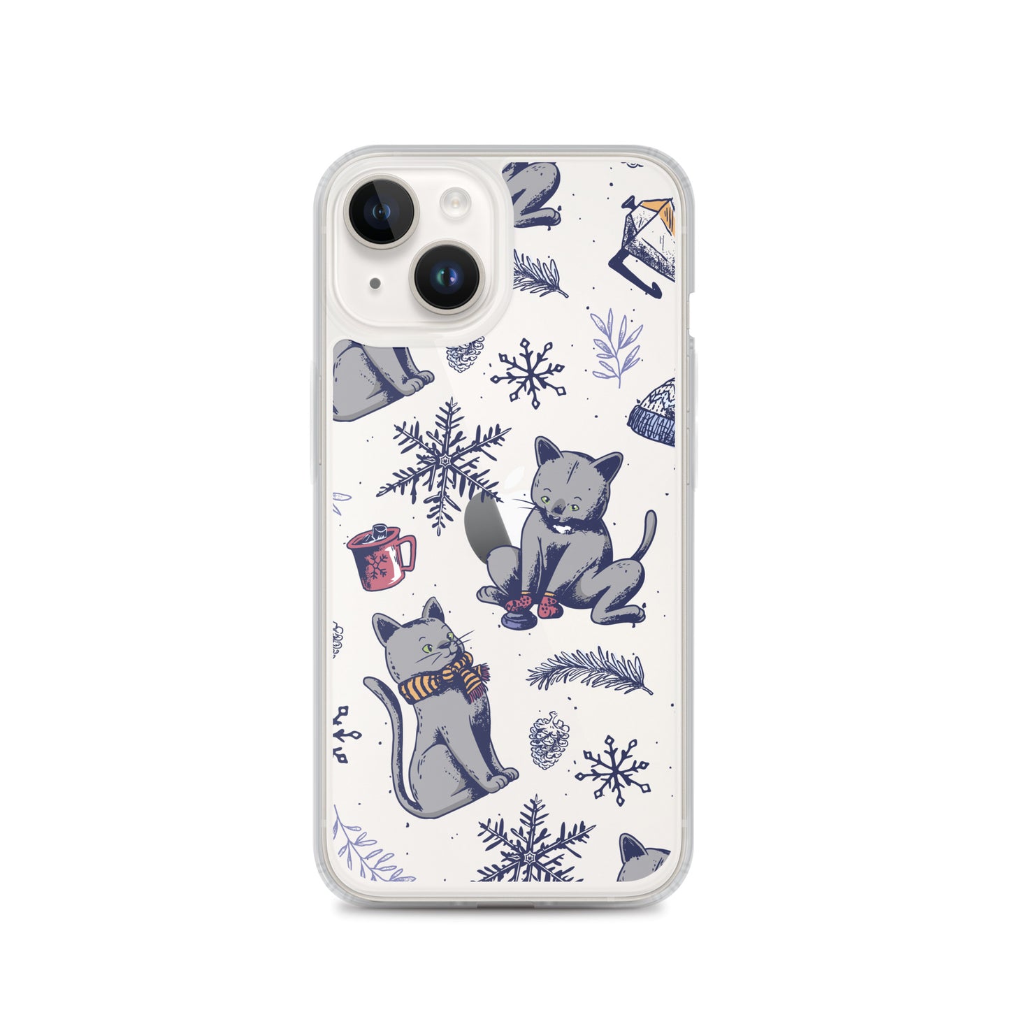 Winter Seasonal Clear Case for iPhone