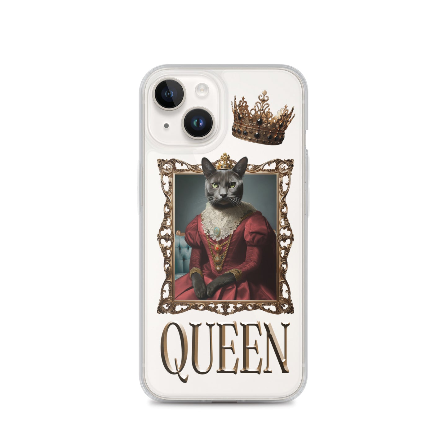 Queen Winter Clear Case for iPhone