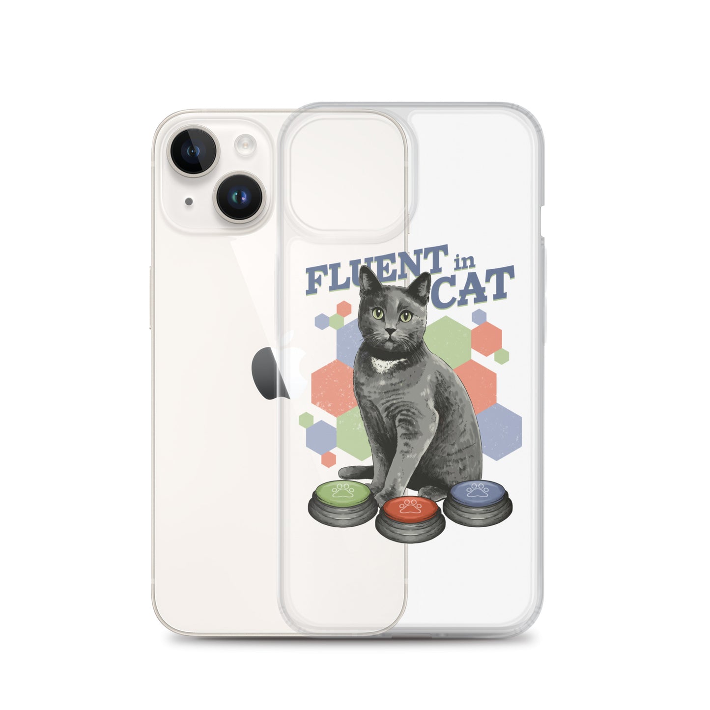 Fluent in Cat Clear Case for iPhone