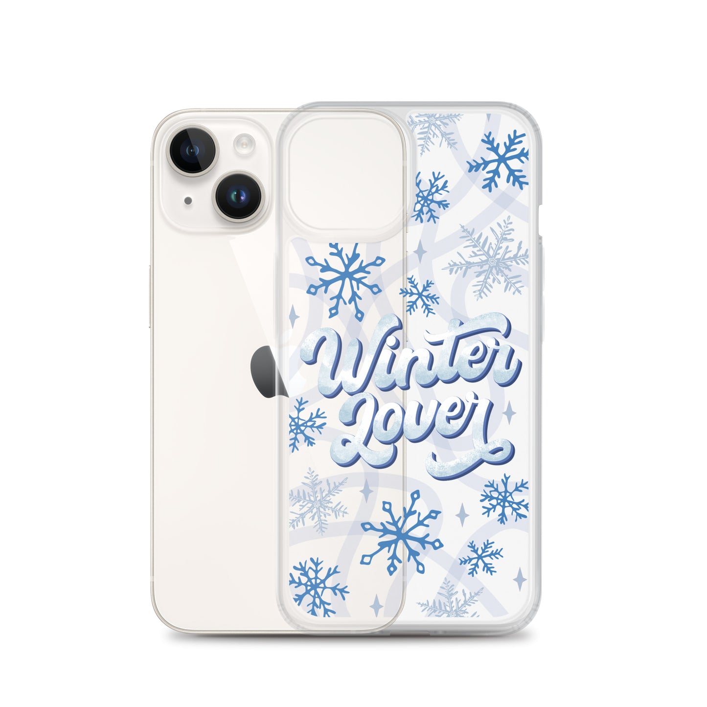 Winter Lover Clear Case for iPhone