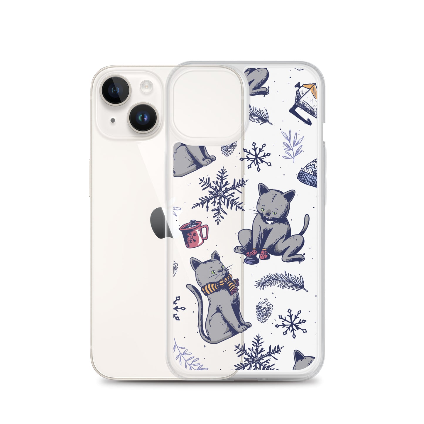 Winter Seasonal Clear Case for iPhone