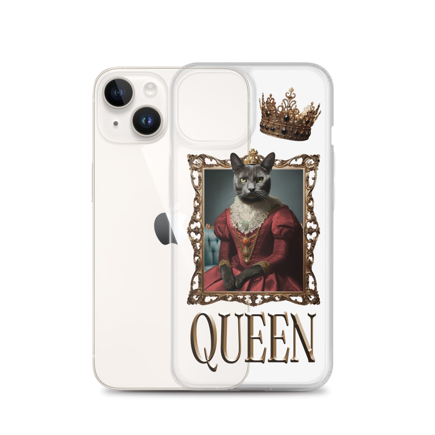 Queen Winter Clear Case for iPhone