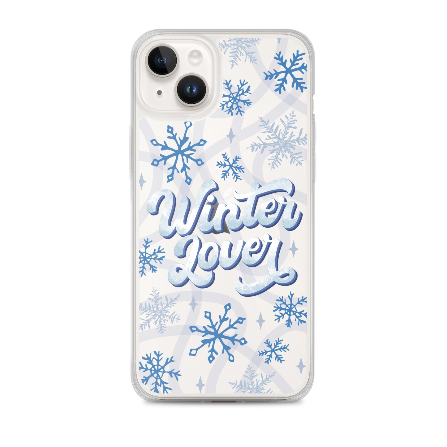 Winter Lover Clear Case for iPhone