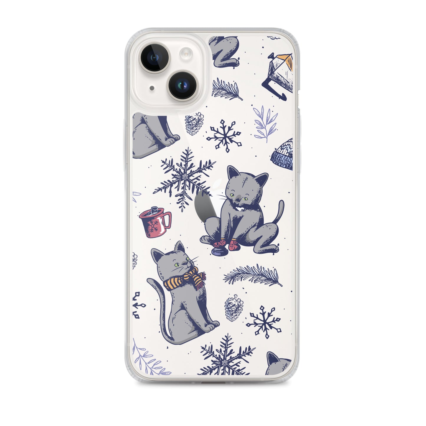 Winter Seasonal Clear Case for iPhone