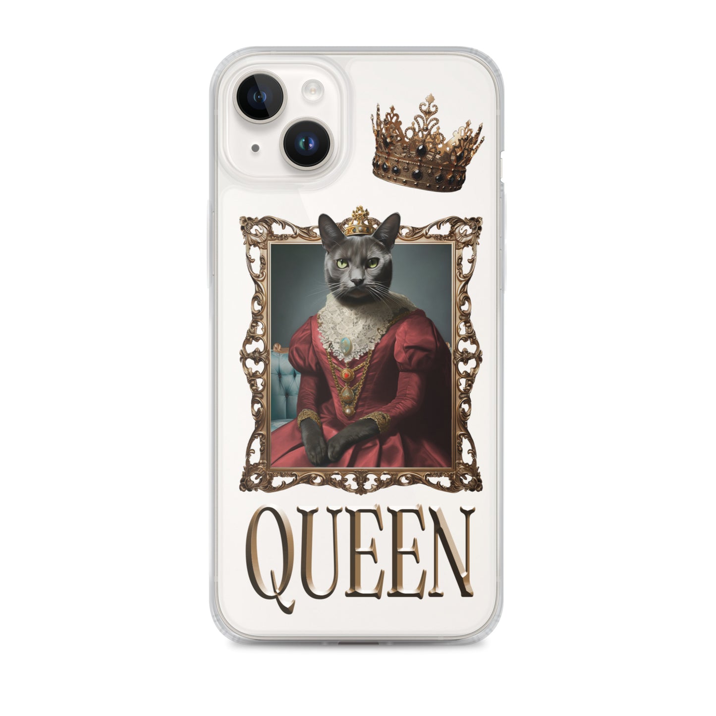 Queen Winter Clear Case for iPhone