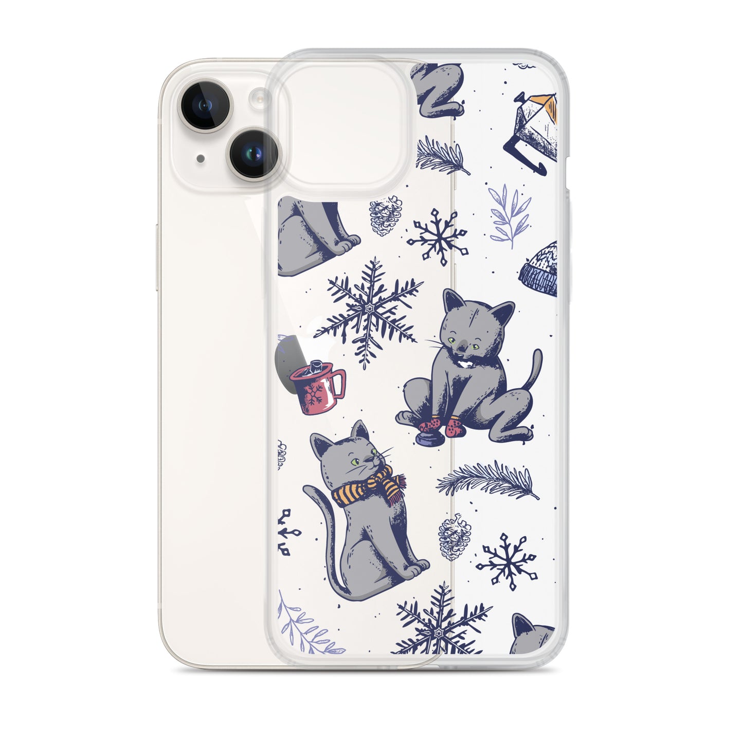 Winter Seasonal Clear Case for iPhone