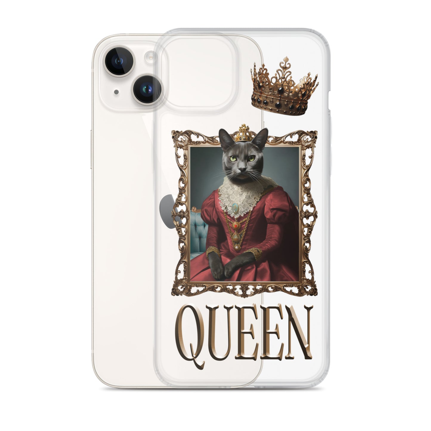 Queen Winter Clear Case for iPhone