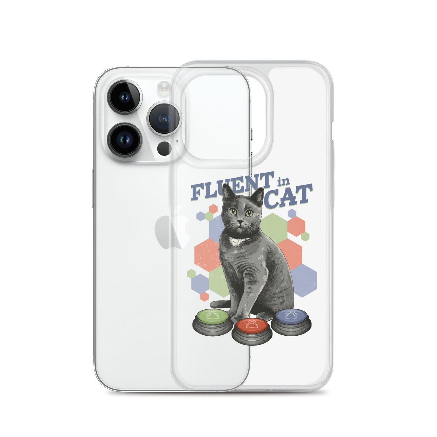 Fluent in Cat Clear Case for iPhone