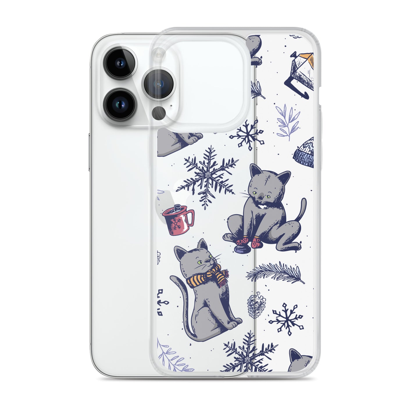 Winter Seasonal Clear Case for iPhone