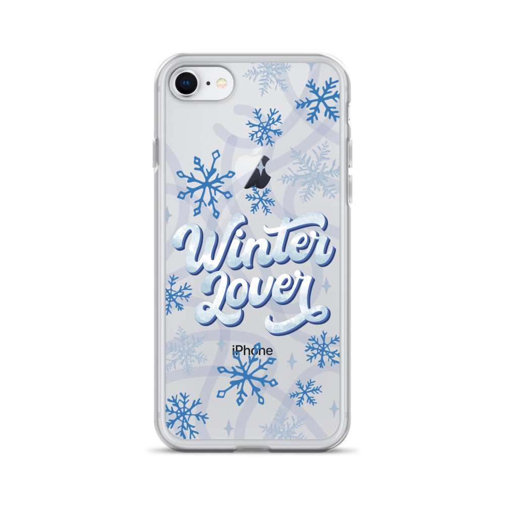 Winter Lover Clear Case for iPhone