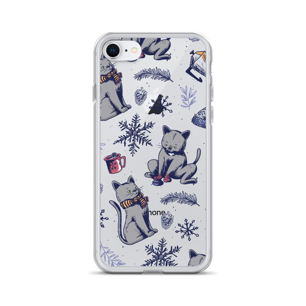 Winter Seasonal Clear Case for iPhone