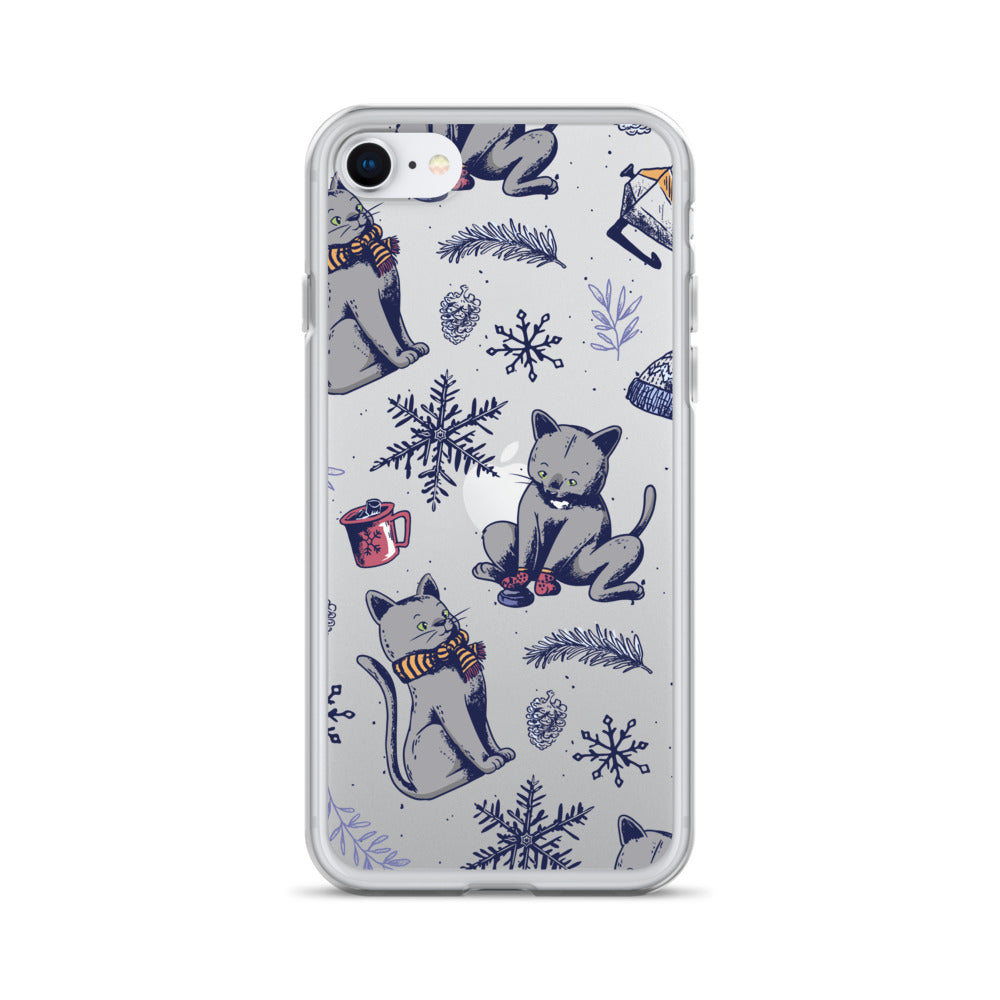 Winter Seasonal Clear Case for iPhone