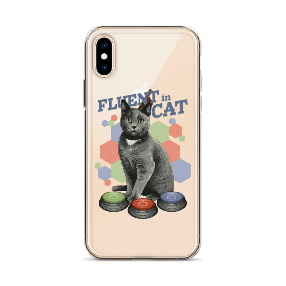 Fluent in Cat Clear Case for iPhone