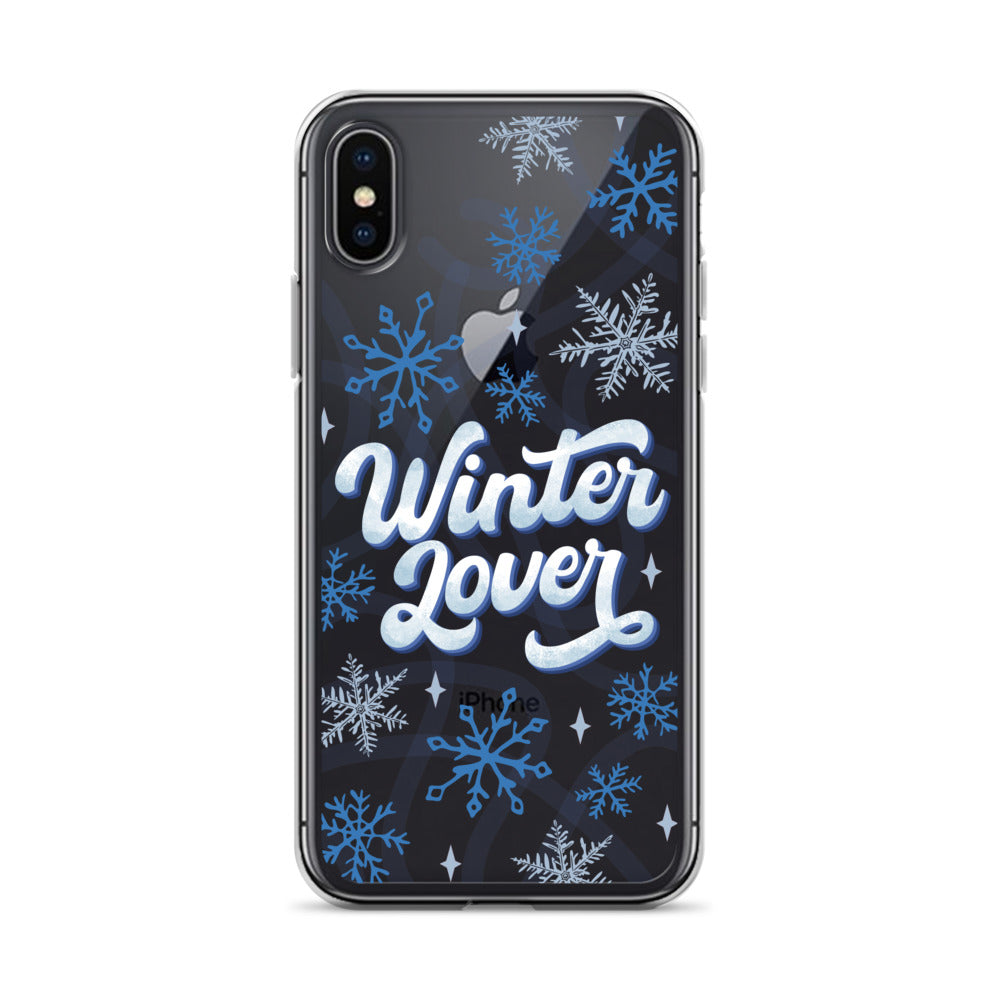 Winter Lover Clear Case for iPhone