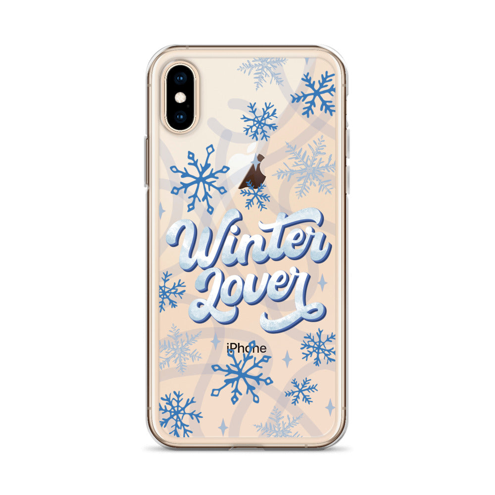 Winter Lover Clear Case for iPhone